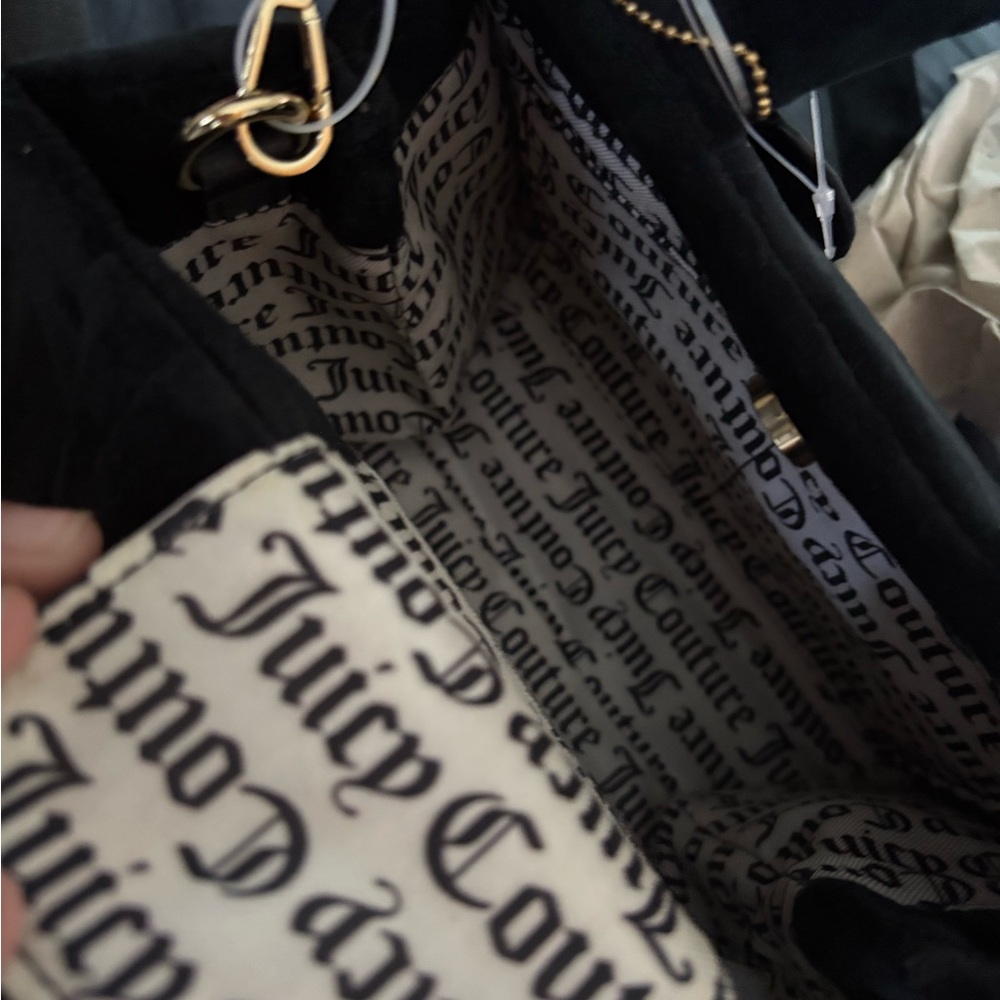 Juicy Couture Black Rhinestone Shoulder Bag - Picture 3 of 3